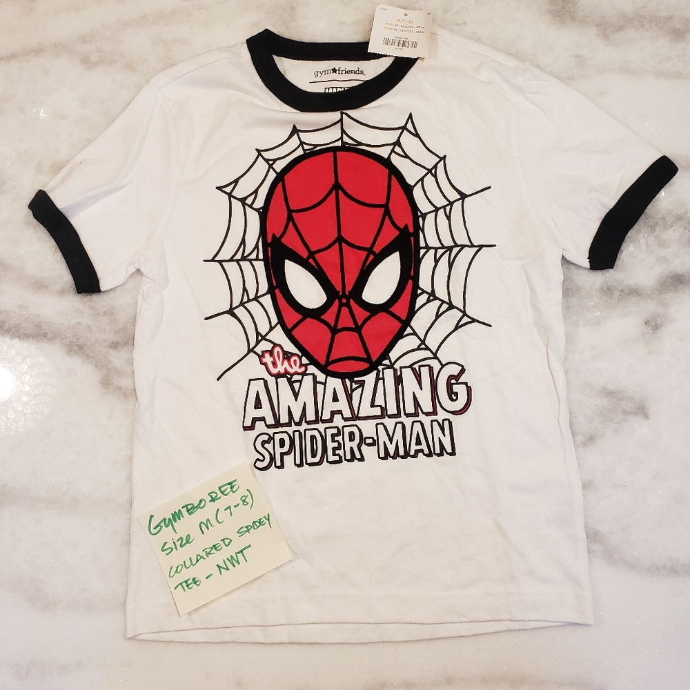 Spiderman ringer tee boys